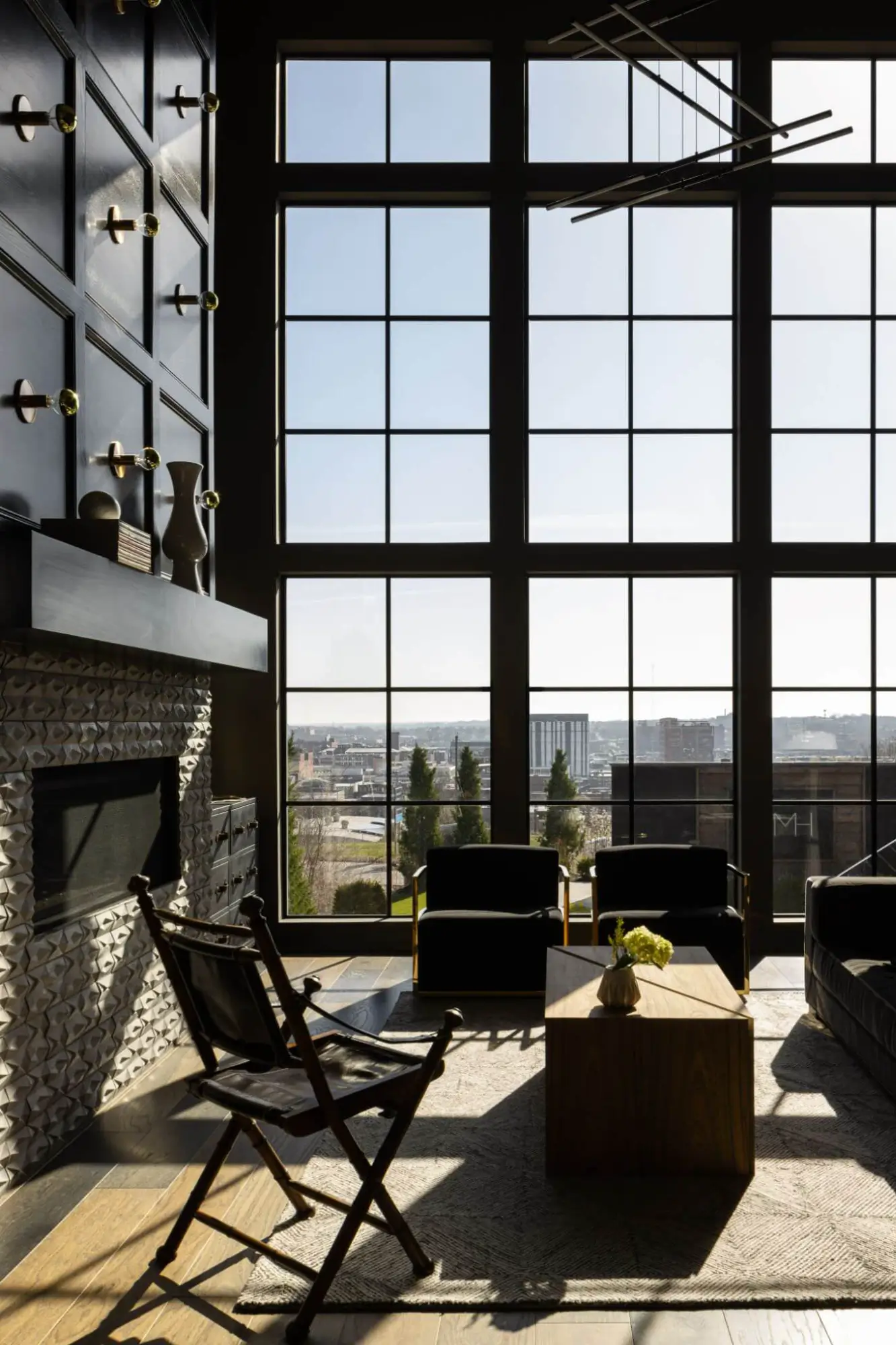 living room views with floor to ceiling windows